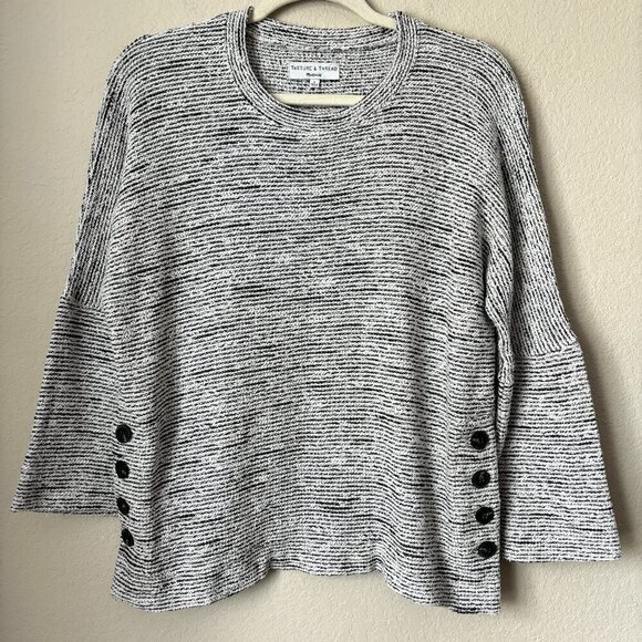 Madewell Sweaters - Madewell Texture & Thread Side-Button Top Minimalist Contemporary